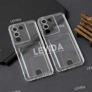 Vivo V29E Case Slot Kartu / Card Case Bening