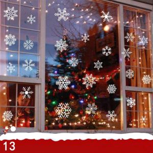 2026 แต่งร้าน christmas เทศกาล snowflake สติ๊กเกอร์ ปีใหม่ สติกเกอร์หน้าต่างคริสต์มาส