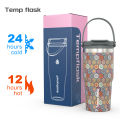 Tempflask Tumbler 900ml - Tahan Panas/Dingin 24 Jam, Anti Tumpah, Desain 2in1 & Vacuum. 