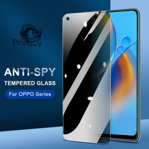 For OPPO Reno 12 12F 11F 8 5G 8 Z 8Z 8T 4G 7Z 7 6 6Z 5 5F 4 Lite 4F 4Z 3 2 2F F11 F9 F7 F5 Pro Full Cover Privacy Tempered Glass Anti Spy Screen Protector Film