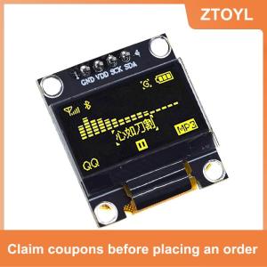 【ZTOYL】 Tự làm người dùng 0.96 inch OLED ssd1306 Trắng Xanh Vàng 128x64 IIC I2C nối tiếp mô-đun hiển thị 12864 LCD bảng màn hình