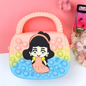 TAS FASHION ANAK RUBBER POP IT / TAS ANAK JINJING SLEMPANG SILICON GADIS BANDO