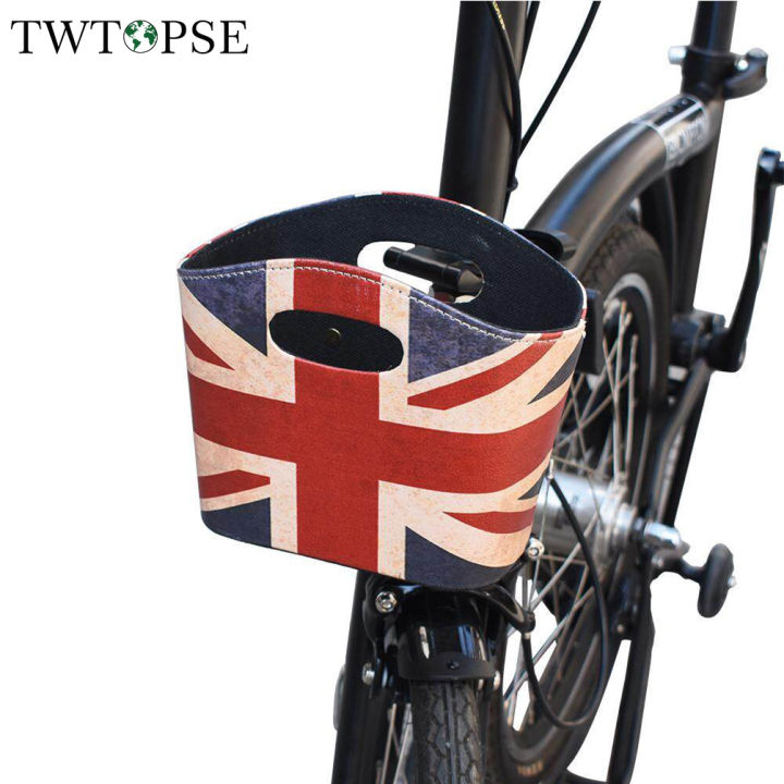 TWTOPSE Bike Basket Bag For Brompton Folding Bicycle Cycling U basket Bag Union Jack Basket British Flag Accessory Parts Lazada Singapore