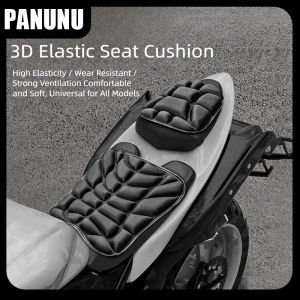 Motorcycle Seat Pad EVA Cushion Shock Absorbing Comfort Seat Cushion Accessories Black Foam Soft Comfortable Breathable Seat Cover Electric Bike
