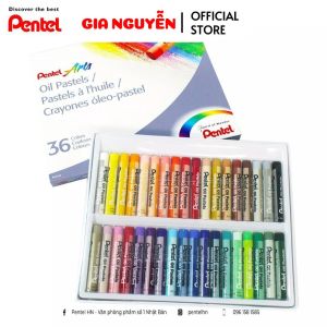 Sáp Màu Dầu Pentel Oil Pastel 36 màu PHN-36 Màu Sắc Tươi Sáng An Toàn Không Độc Hại Gia Nguyễn - Pentel