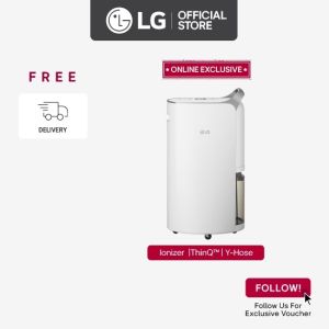 LG MD16GQSA1 28L Inverter Smart Dehumidifier | Dual Inverter Compressor | IoT SmartThinQ™ | Convenient Design