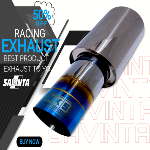 Knalpot Racing Mobil Savinta PLGv2 Monel Edition Suara Ngebas Empuk Bulat Adem Gahar Kering Size 33cm