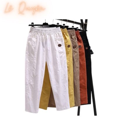 Quần baggy nữ , quần đũi dài lưng thun bigsize phù hợp mọi lứa tuổi mã 40