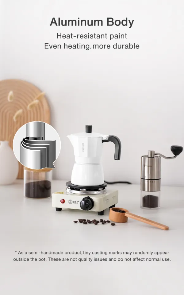 Simplus Moka Pot, 150ml Capacity, High-Pressure Extraction
