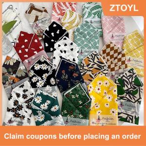 【ZTOYL】 56Cm Phụ Nữ Headband Cotton Linen Vuông Khăn Hàn Quốc Cô Gái Đại Học Thời Trang Thanh Lịch Cổ Khăn Mặt Trời Bảo Vệ Khăn Quàng Đầu