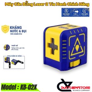Máy Cân Bằng Laser Kingblue KB-02X | Máy Cân Mực 2 Tia Xanh Chính Hãng KingBlue Dùng 2 Pin AA