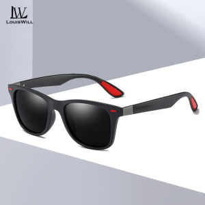 LouisWill แว่นกันแดดชาย แว่นกันแดดโพลาไรซ์ แว่นกันแดด UV400 ใช้ได้ 2 แบบ ทั้งกลางวัน กลางคืน เพื่อความปลอดภัย การขับรถ แว่นกันแดดมองเห็นตอนกลางคืน แว่นกันแดด TR น้ำหนักเบาสำหรับเล่นกีฬา พร้อมกระเป๋าฟรีชายผู้หญิง