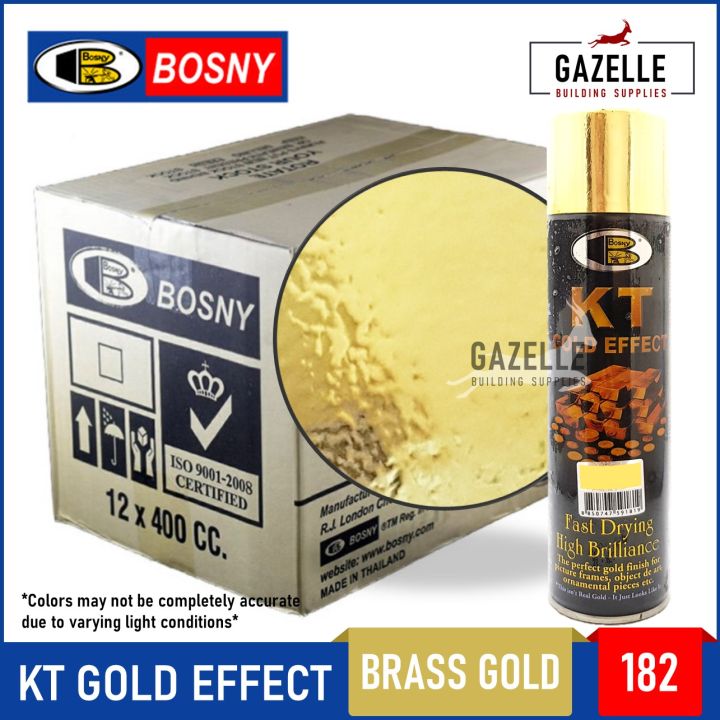 Bosny KT Gold Effect Spray Paint Gold Spray Paint Metallic Gold Colors