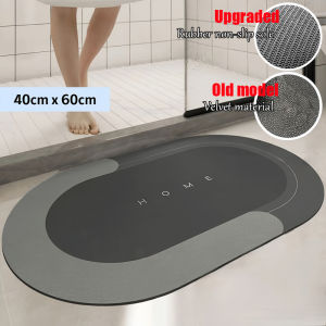 【delivery today】kitchen mat bathroom mat Quick drying soft mat diatomaceous earth mat floor mat bathroom mat high-quality Nordic style high water absorption anti slip household bathroom mat kitchen mat 40 * 60CM 厨房地垫 吸水垫