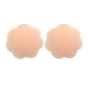 [24Hour Ship] FUNPOINT Best Comfortable Invisible Breast Reusable Washable Self Adhesive Silicone Nipple Tape Nipple Covers Comes with Pouch