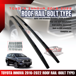 GCAO TOYOTA INNOVA 2016-2022 ROOF RAIL (BOLT TYPE)  (11613)