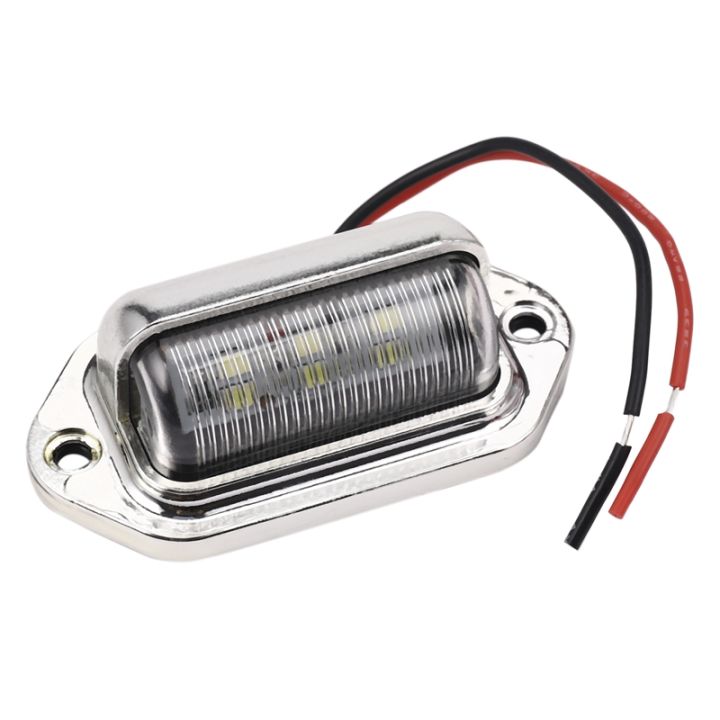 (VFOP) 1224V 6 LED Number License Plate Light Boat Deck Walkway Step