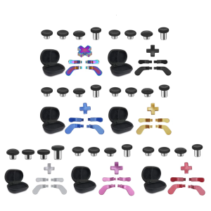 Analog Joystick Triggers Buttons with Storage Bag Metal Thumbsticks Back Paddles for Series 2 Game Controller