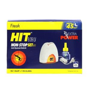 Hit Non Stop Set Alat + Refill - Hit Anti Nyamuk Elektrik Dengan Kabel