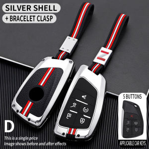 Car Key Full Cover Case Shell Holder For Buick New Envision S Plus Avenir 2021 2022 Chevrolet Tahoe Suburban GMC Yukon