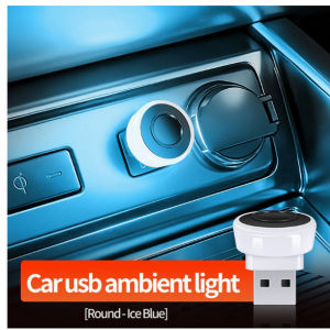 HLINKEY 4pcs Universal Mini USB Light LED Modeling Car Ambient Light Neon Interior Light Car Jewelry Neon Atmosphere Ambient Lamp Accessories