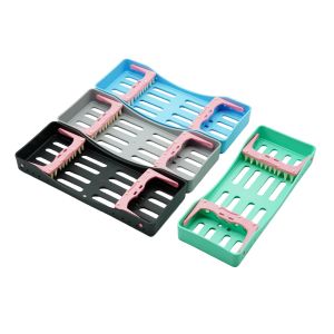 1Pcs Dental Sterilization Box with 5 Instrument Holders Autoclavable Plastic Case for Clinic Tools Dental Lab Accessories