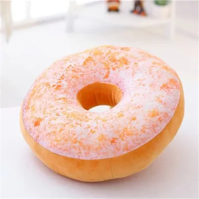 ELTONB Kids Toy 40cm Nap Pillow Stuffed Toy Sofa Chocolates Donut Donut Stuffed Toys Seat Cushion Pillow Doughnut Donut Plush Toy