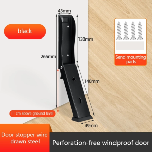 【SG】Heavy Duty Door Stopper For Main Door Foot Step On Door Stop Kids Stainless Steel Door Holder门阻器