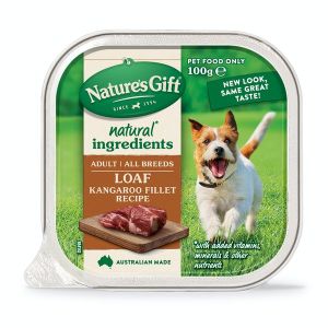 Natures Gift อาหารสุนัข Kangaroo Fillet (เนื้อจิงโจ้)100 g. 36 ถาด