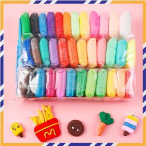 Đất Sét Nhật Tự Khô Lốc 36 Màu - Đất Nặn Softclay Cao Cấp Nặn Hình Làm Butter slime