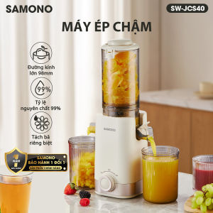 (BH 1 năm) Máy ép chậm Samono SW- JCS40 miệng ống 98mm-Công suất 150W Máy Ép Trái Cây Kiệt Bã Dùng Cho Gia Đình