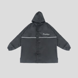 Prodigo * Jas Hujan Setelan Teribi Hitam I Mantel Hujan Pria Wanita I Raincoat i Anti Rembes I Jas Ujan I Mantel Ujan Dewasa