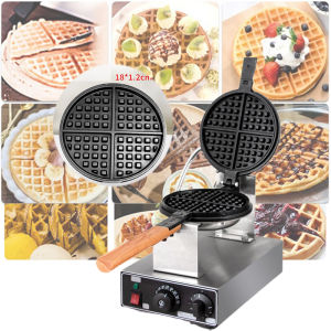 Máy Làm Bánh Kẹp Bông Lan Đơn Công Nghiệp Waffle Baker 220V Machine Iron PVN8296