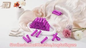 60pcs Perm Rods for Womens Natural Hair 0.75inch - Hair Roller Curler Perm Rods for Long Medium Small Hair - Plastic Cold Rods Hairdressing Styling Tool
