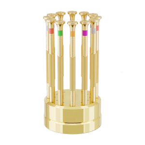 ชุดไขควงอเนกประสงค์ทำจากทองแดงชุด12ชิ้นสำหรับการบำรุงรักษาโทรศัพท์อิเล็กทรอนิกส์และนาฬิกา