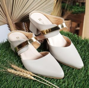 Sandal Heels bustong Wanita Hak Tahu 5cm Big Size Jumbo 35 sampai 45 bahan synthetic premium outsol fiber javarino anti slip nyaman empuk di pakai cocok buat kondangan