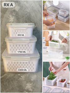RAK KULKAS AKRILIK KOTAK MAKANAN BOX CONTAINER ACRYLIC SAYUR DAN BUAH