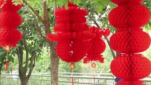 Small lantern decorations plastic paper lanterns in series peace-themed plastic paper lanterns foldable large red advertising paper lanterns