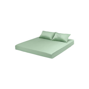 Combo ga gối 3 món chất liệu Organic Bamboo Runa Corner mềm mại thoáng khí - Combo 1 ga chun + 2 vỏ gối nằm