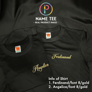 [Adult/Kid] Baju Custom Nama Sendiri Name Tee T-shirtBirthday Anniversary Valentines Gift (family couples friends classmates team company)