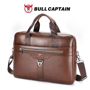 BULLCAPTAIN Laptop Briefcase for Men Genuine Leather Shoulder & Crossbody Bag Top Layer Cowhide Cross-Border Business Bag