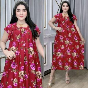 Fidres Dress – Katun Rayon Nyaman Leher Kotak Elegan