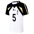 Haikyuu!! Fukurodani Cosplay Costume Short Sleeve T-shirt Akaashi Bokuto Tee Sport Uniform Sportswear Unisex T-shirt Women's T-shirt. 