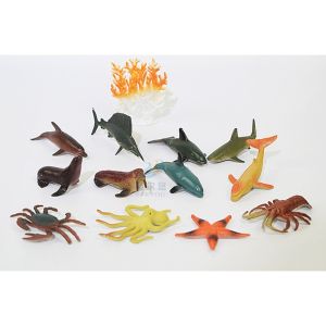 Realistic Dinosaur  / Wild Animals / Ocean Mini Animals Figurine Collection For Kids Boys Toys 恐龙系列蛋糕装饰品 (1283/1282/1559) (12 IN 1 SET)