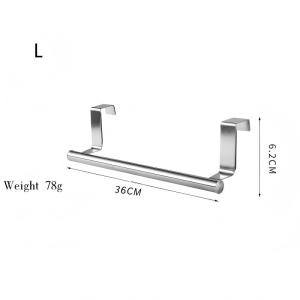 Stainless Steel Over Door Towel Bar and Wall Hook Rack with Hanging Holder