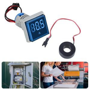 Ampe kế kỹ thuật số ac100a hiện tại mét 22mm Đầu vuông 0-100A Máy dò dòng điện màn hình dụng cụ kiểm tra dòng điện