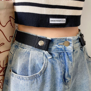 Fashion Buckle-Free Belt for Women Men Jeans Pants Dress No Buckle Stretch Elastic Waist Belt No Bulge No Hassle Belts