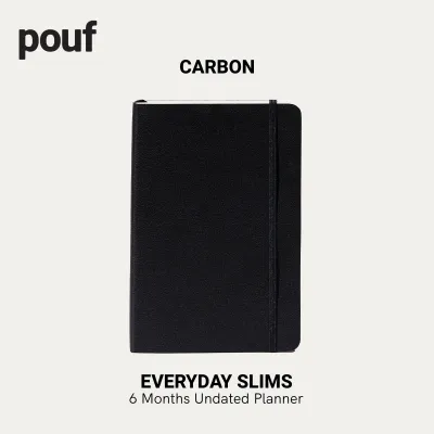 Everyday Slims [6 Months] Undated Planner in Carbon