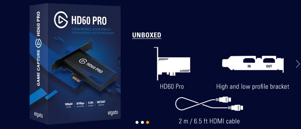 Shops Elgato HD60 Pro Capture Card