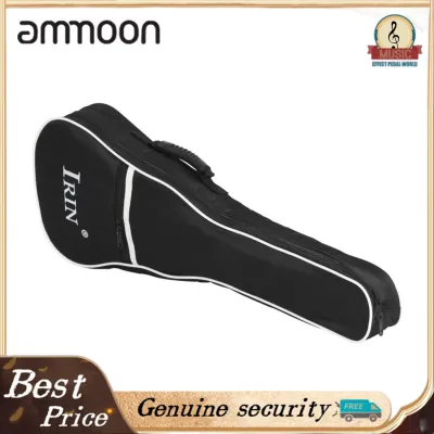 ammoon BUZHI Ukulele Case Waterproof Gig Bag with Adjustable Dual Shoulder Straps Outside Pocket Shockproof Backpack for Ukulele Guitar Black